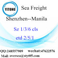 Shenzhen Port LCL Consolidation To Manila