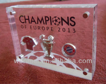 Acrylic Pedestal Trophy, Acrylic Magnetic Plate Display(AM-002)