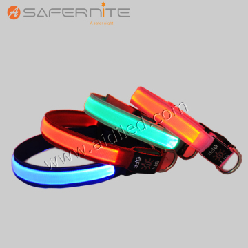 Nylon Led Safety Flashing Dog Collar