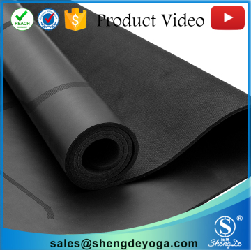 4mm Premium Black PU Yoga Mat Drop Shipping