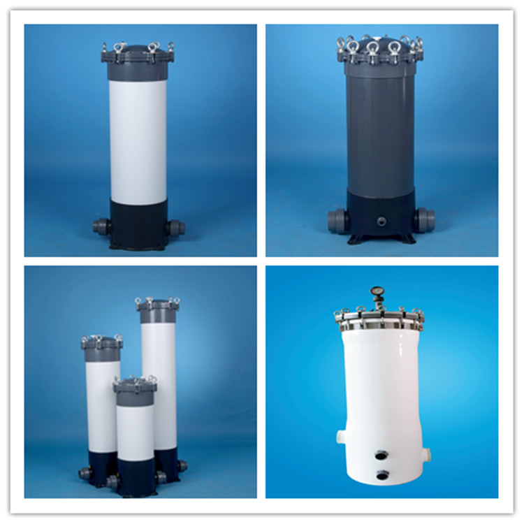 Sea Water Filtering 5elements Cartridges Filter PVC Housing Plastic