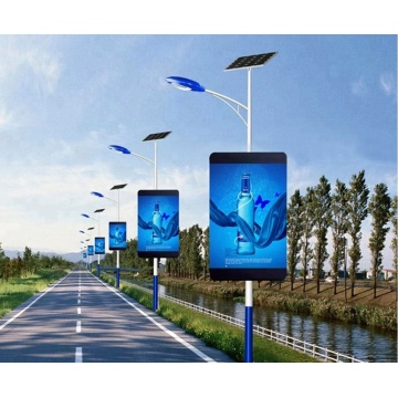 Outdoor Street smart Light pole Led display screen