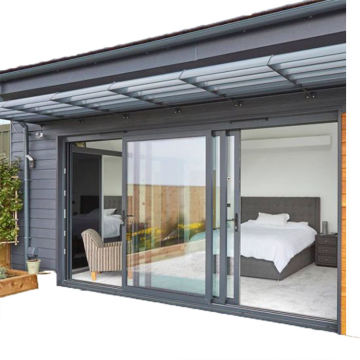 double glazed safety sliding door/aluminum glass entry door