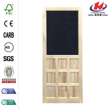 Nine Panel Stainable Screen Door