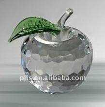 crystal apple paperweight
