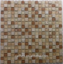 4mm travertine marble glass mosaic tile