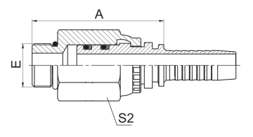 SAE O-Ring Boss Swivel Male