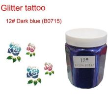 Glitter Tattoo Temporary Kits Dark Blue Shining And Colorful Body Glitter Paint