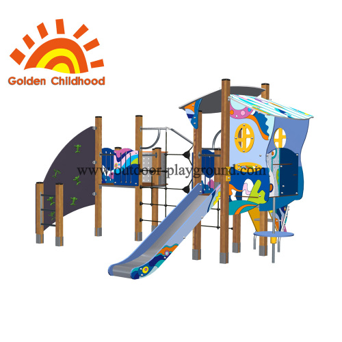 Panel Playhouse Peralatan Taman Permainan Luaran Bagi Kanak-kanak