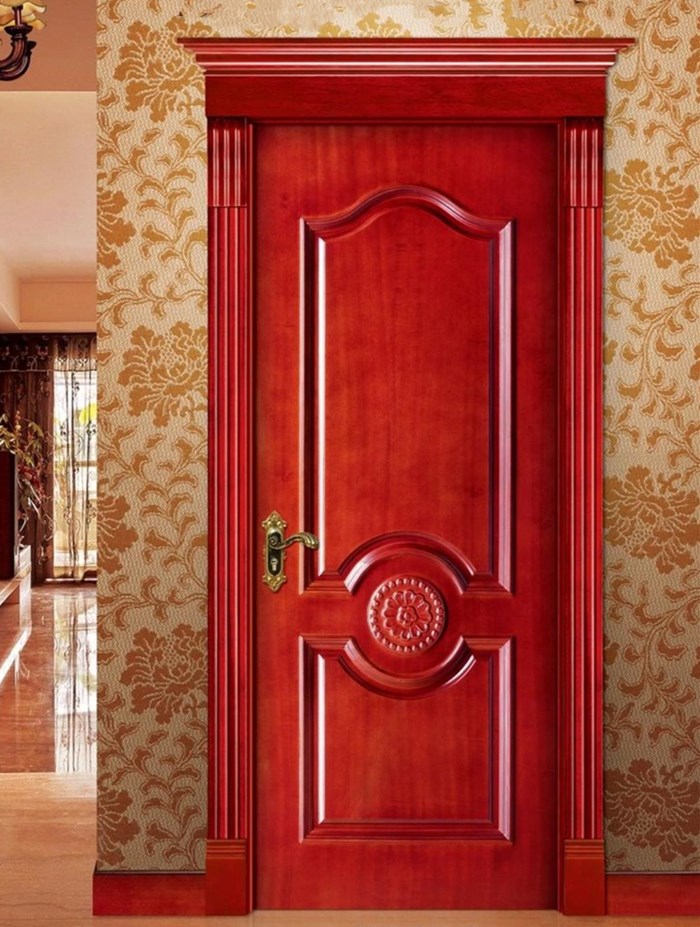 Cherry Solid Wood Veneer Door