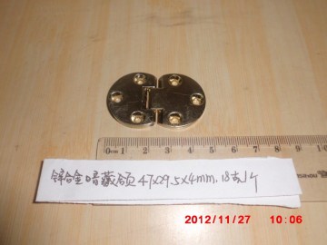 Zinc alloy round folding table hinge