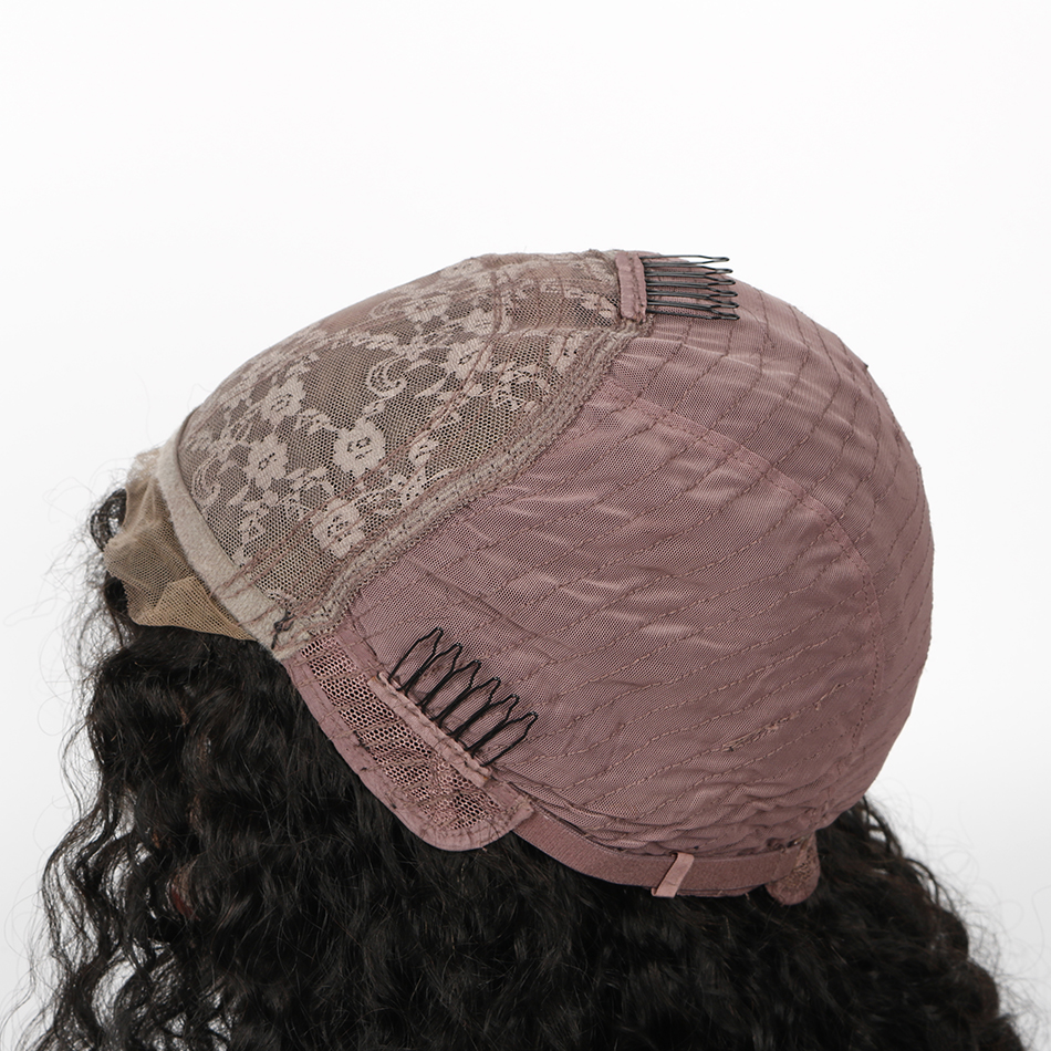 Unprocessed Brazilian Human Hair HD Full Lace Curly Wig Vendors,Water Wave Cuticle Aligned 100% Virgin Hair Wigs For Black Women