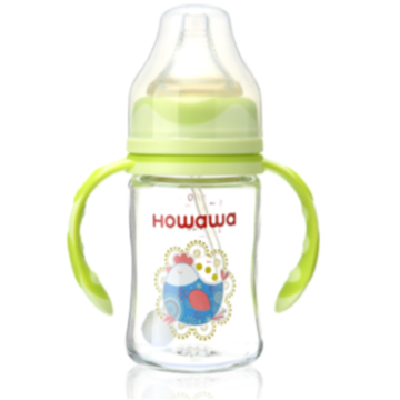 Garrafa de leite infantil 6oz mamadeira de vidro