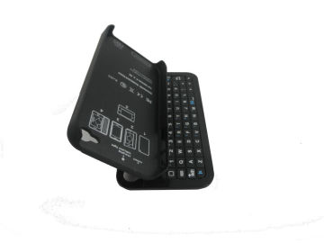 Adjustable Slide Out  Iphone 4 Bluetooth Keyboards Swivel Case With Backup Light