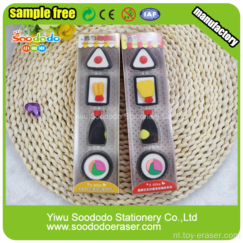 Voedselsushi Shaped Eraser, briefpapier gift