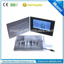 4.3'' LCD Vidoe Greeting Card/Video Brochure With 480*272 Resolution For Business Gift