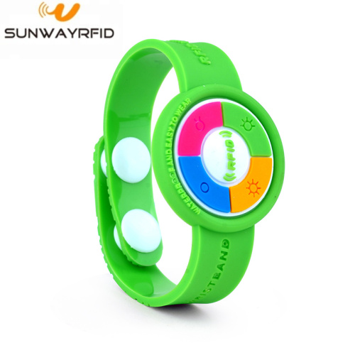 Soft PVC 125Khz RFID Wristband for theme Park