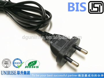 India 2pin power cord