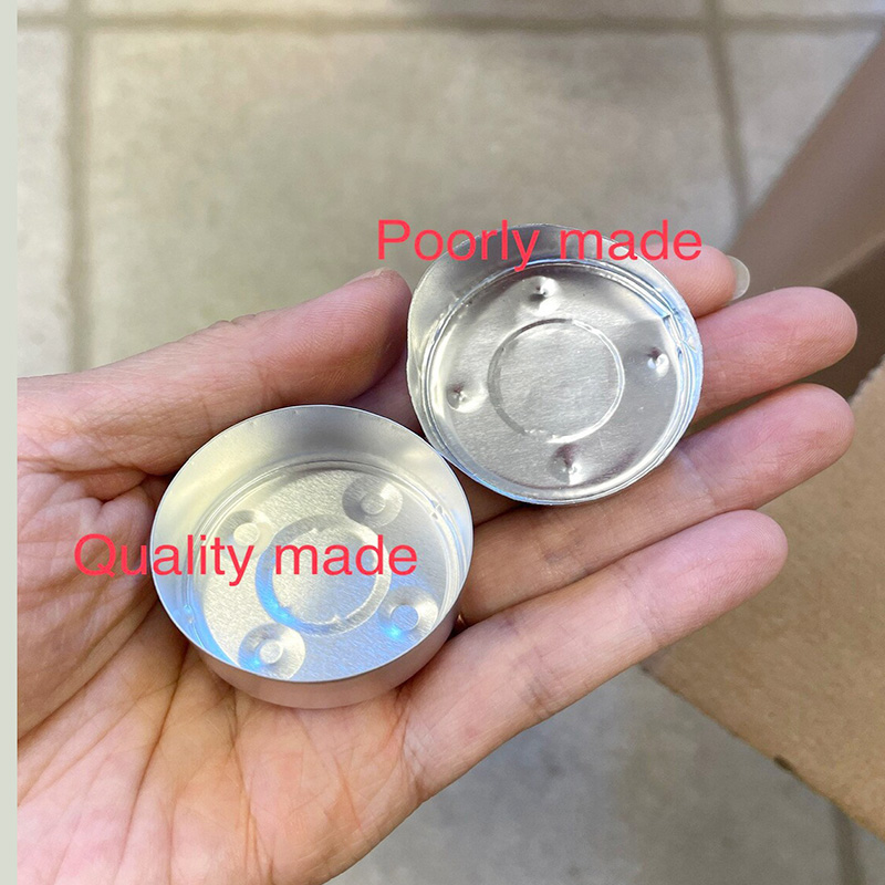 Premium Tealight Tin Cups Aluminum Prombers Containers