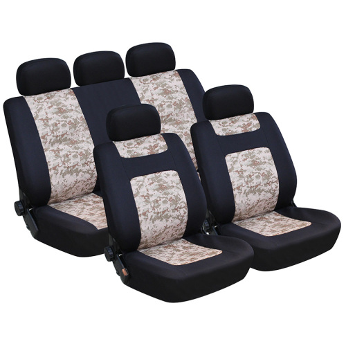 camouflage canvas and single mesh car seat cover
