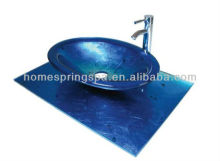 2013 new style bathroom glass vessel sink bowl sanitary ware manufacturer
