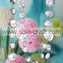 16MM & 25MM Fashion Round Faceted Handmade Christmas Crystal Bead Garland For Doorway Bead Curtain & Party Bead Jewelry