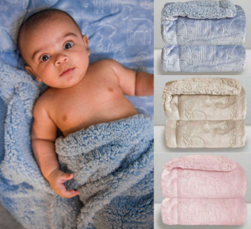 3D embossed double-layer blanket