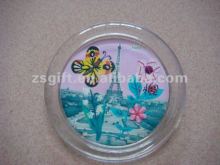 fair handicrafts glass tablemat christmas decrations