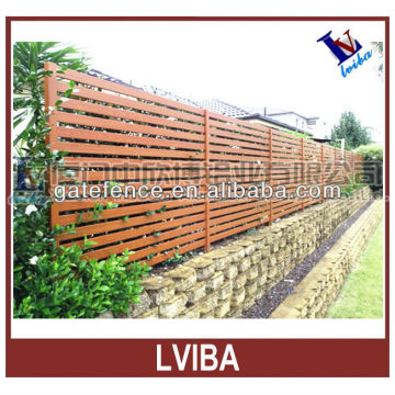 Aluminium fence and durable decorative aluminium wood imitation fence