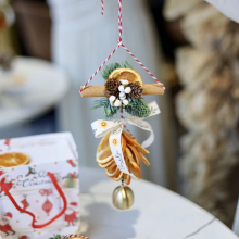 Christmas Pine Cone Needle Bell Ornaments - Indoor/Outdoor Decor