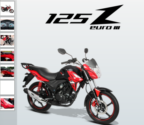 FT125Z Motorcykel reservdelar