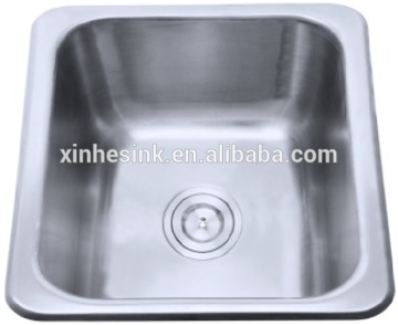 Stailess steel single bowl sink kitchen topmounted