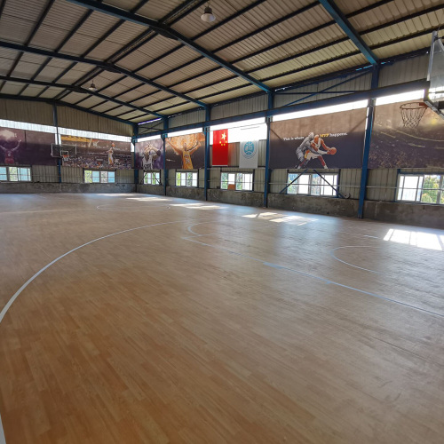 Lantai bola basket profesional dalam ruangan FIBA ​​disetujui