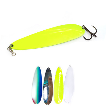 8in/9in Trolling Lures: Big Game Spoon Lures - Luminous Stainless Steel Fishing Spoons