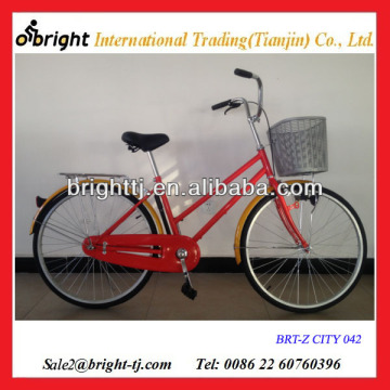 26" women city bike with basket