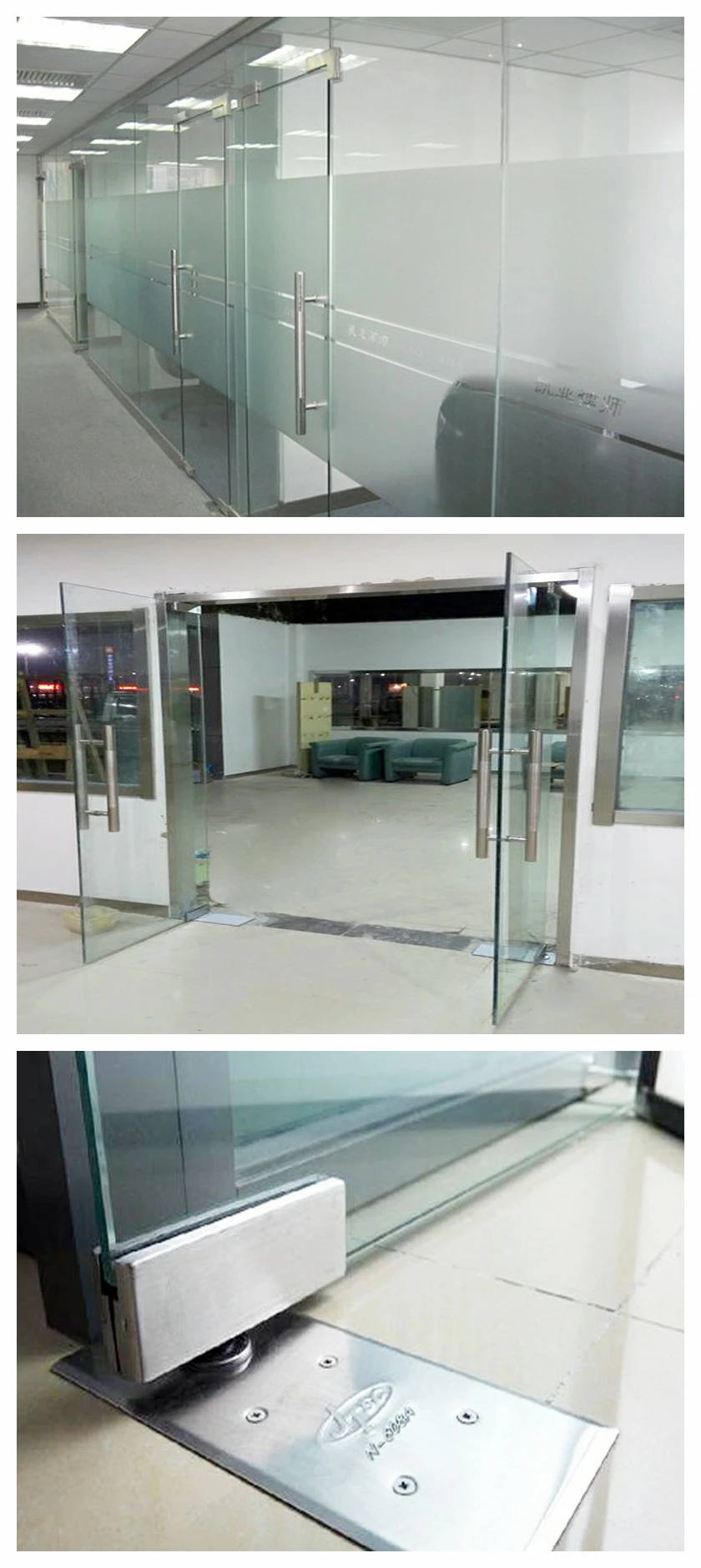 Swing Door with Frameless Commercial Glass Door