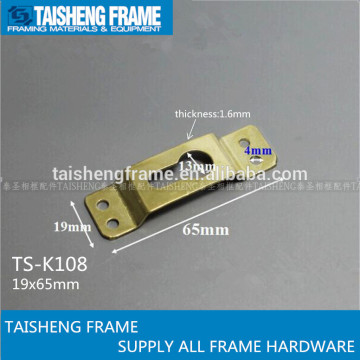 tsk108 picture frame hardware four holes picture frame hanger hook springlock 19x65mm