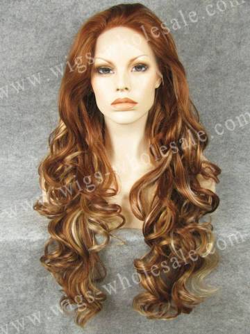 Synthetic wigs long wave blonde lace front wigs synthetic wholesale gabor wigs Qingdao