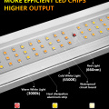 8 bar折りたたみ式LED成長ライト