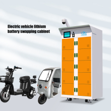 Front-Maintain 10Battery Swap Cabinet with Canopy&Monitor