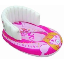 PVC inflatable sledge with backrest