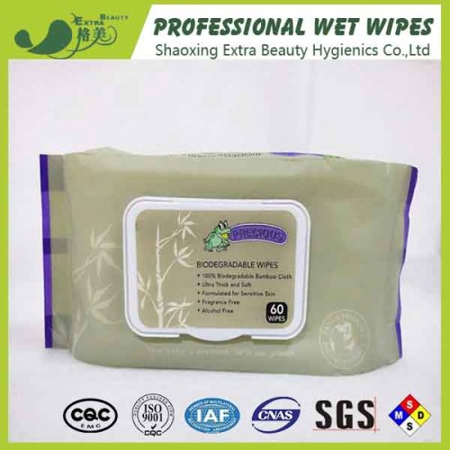 100% Bamboo Fiber Cloth Baby Wet Wipes