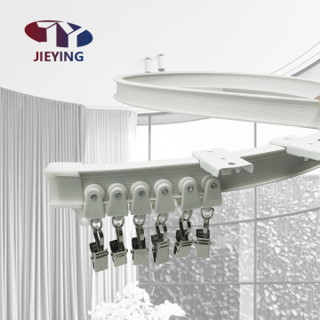 Jieying Customized PVC Bendable Curved Curtain Rail Track