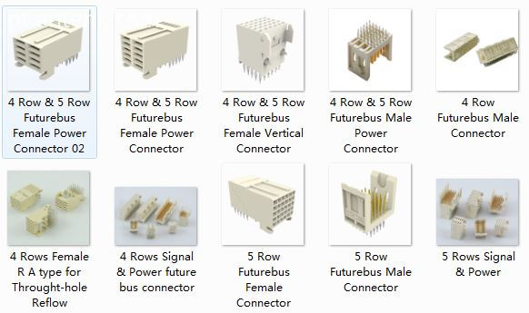 4 5 rows futurebus connectors