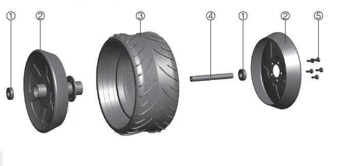 OEM chinese supplier seeding machine parts 6.5x14.5'' press wheel