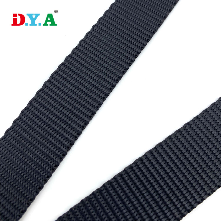 High Quality Durable nylon strap webbing 25mm black pattern nylon webbing