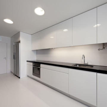 modern handleless kitchen cabinet mdf kitchen cabinet factory sale