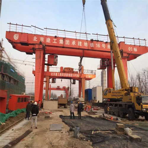 20 tonnes deux crochets double poutre grue portique