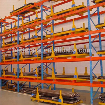 blue and orange pallet racking