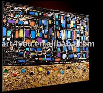 Decorative handmade abstract picture painiting wall art